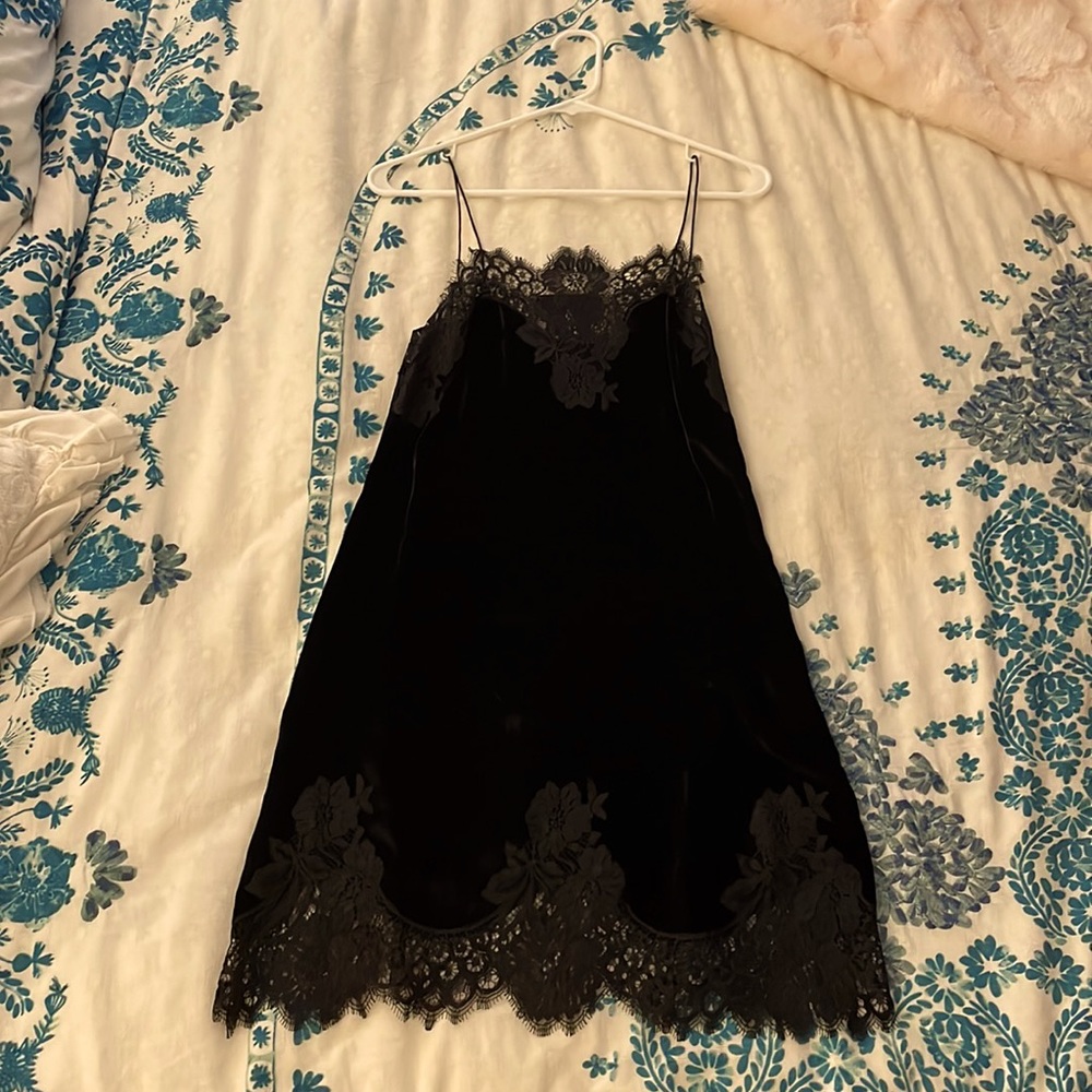 Velvet Alice and Olivia slip dress